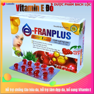Viên Uống Đẹp Da Franplus , chiết xuất Vitamin E đỏ,Hạt nho, dầu gấc thumbnail