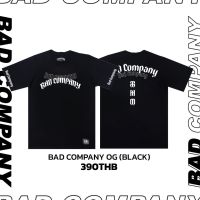 เสื้อทัวร์สกรีนลาย เสื้อยืดสกีน BAD COMPAMY OG cotton comb100% BAD COMPANY