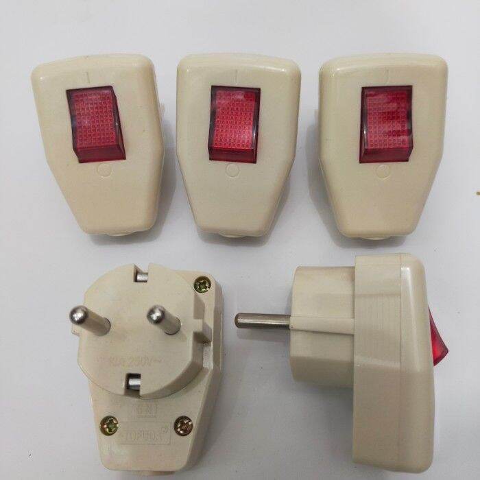 5 pcs steker saklar lampu on off stop kontak stop kontak | Lazada Indonesia