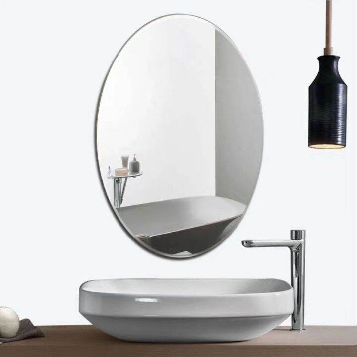 Self Adhesive Acrylic Mirror Stick On The Wall Sticker 3d Glass Oval in