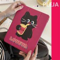 เคสสำหรับไอแพดป้องกันแมวน่ารักตลก10.9 10 5/4อากาศ/10.5/9.7 /Pro 12.9 2022 11นิ้ว2021 Mini 6พร้อมช่องใส่ดินสอ