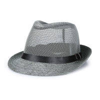 [hot]Summer linen breathable sunhat Jazz Hat small hat outdoor sun hat mens leather belt Hawkins Felt Cap Western cowboy hat F59 【hot】 !