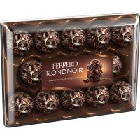 Ferrero Rondnoir Dark Chocolate เฟอร์เรโร่ ราวนัวร์ ดาร์กช็อกโกแลต กล่องละ 14 ชิ้น