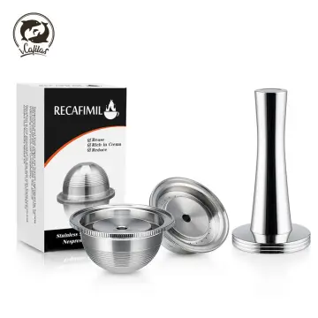For Nespresso Vertuo POP Refillable Coffee Capsule Vertuoline Reusable  Stainless Steel Capsule Filter with Original Pod
