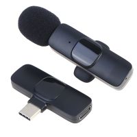 《Miss you electronic》ไมโครโฟนไร้สายแบบหนีบเสื้อ Studiofor Type C/ios ไมโครโฟน ForLapel ClipMicMicrophone Accessories