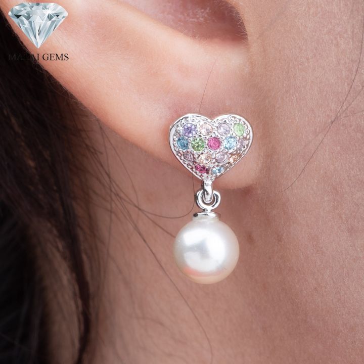 malai-gems-ต่างหูมุก-เงินแท้-silver-925-เพชรสวิส-cz-เคลือบทองคำขาว-รุ่น-310007521-แถมกล่อง-ต่างหูเพชร-ต่างหูเงินแท้