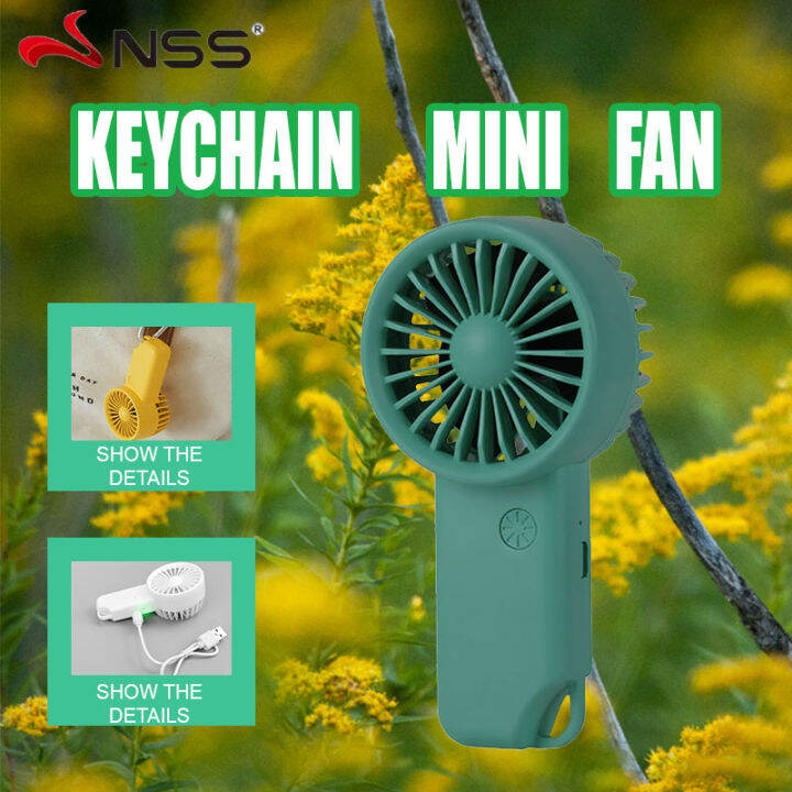 NSS Hand Fan Rechargable Mini Electric Fan USB Fan 3 Speed Handy Fan