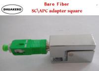 free shipping AB221 fiber optical coupler metal suqare SCAPC bare fiber adapter OTDR test