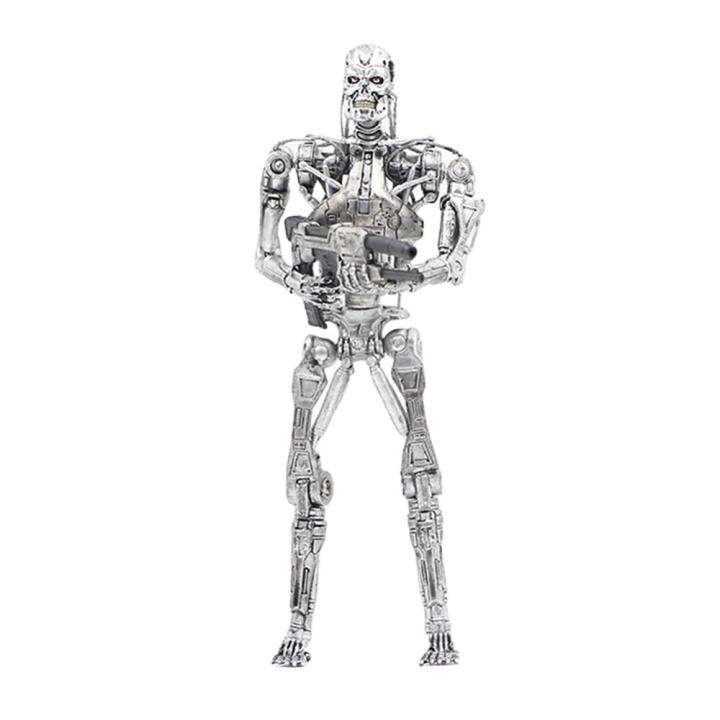 the-terminator-t-800-endoskeleton-7ข้อต่อเลื่อนได้ของเล่นโมเดลที่เป็นตุ๊กตาขยับแขนขาได้ของสะสมโมเดลพีวีซี