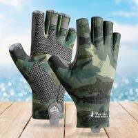 Fishing Gloves Half UV Protection Fingerless Breathable Non-slip Removal Elastic Accessories