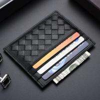 【CW】✲₪✒  Luxury Sheepskin Credit Card Ultra-thin Mens Woman Holder derma ID bag Male Organizer Business Holde