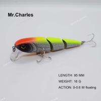 ส่งเร็ว⚡️Mr.Charles เหยื่อตกปลา 3 ท่อน แอคชั่นดี มีเสียง