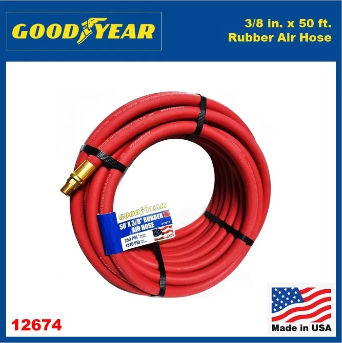 Goodyear Rubber Air Hose, 3/8 x 50 ft., Red Lazada PH