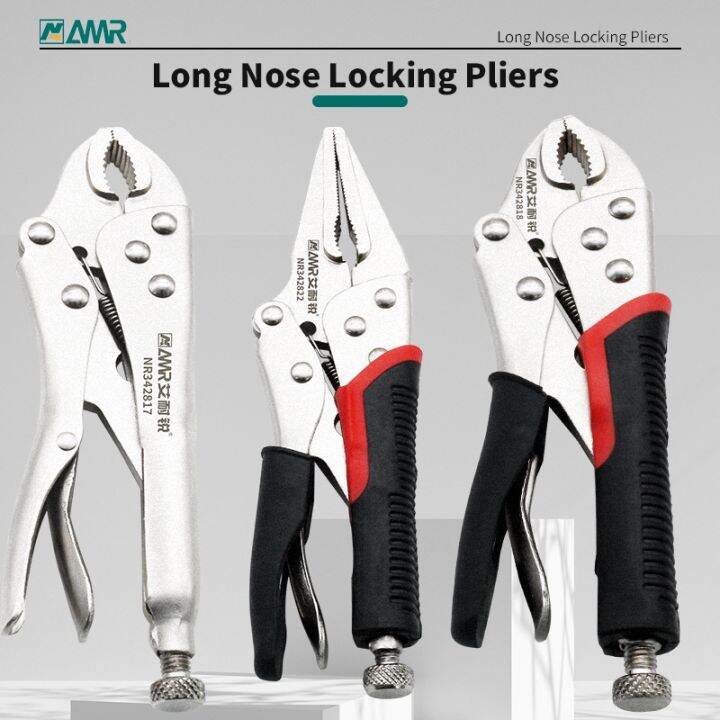 【YF】 Locking Pliers Lock Curved Jaw Straight Long Nose Multifunction
