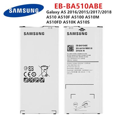 แบตเตอรี่แท้ Samsung Galaxy A5 2016/2015/2017/2018 A510 A510F A5100 A510M A510FD a510K A510S  EB-BA510ABE แบตเตอรี่ 2900MAh..