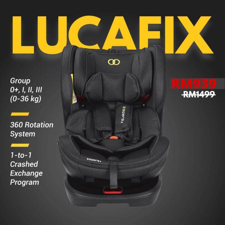 KOOPERS LUCAFIX ZIP BABY CARSEAT ECE R44/04 APPROVED Lazada