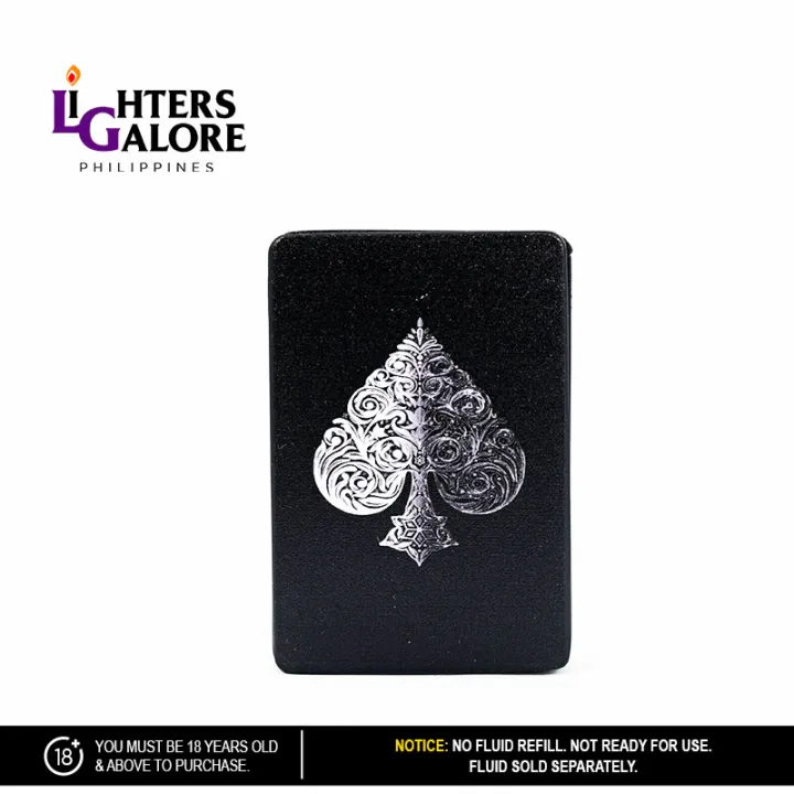 Lighters Galore TORCH 319 (SILVER ACE WITH ARTISTIC DESIGN) Lazada PH