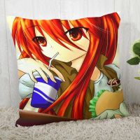 Custom Anime Pillow Cases Shakugan No Shana Shana Square Pillowcase Christmas Zippered Pillow Cover 40*40cm,45*45cm(One Side)