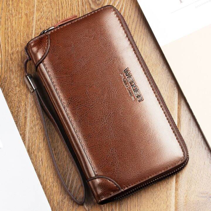 layor-wallet-weixier-men-39-s-wallet-douoble-zipper-hand-bags-for-men-leather-long-wallet-large-capacity-purse-men-39-s-clip-bag-card-bag-carteras