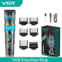 ปัตตาเลี่ยน VGR IPX7ที่โกนหนวดไร้สายปัตตาเลี่ยนมืออาชีพเครื่องตัดผม V-695กันน้ำสำหรับผู้ชาย