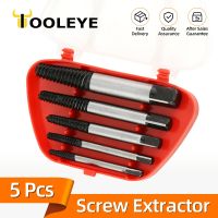 5Pcs Set Damaged Screws Extractor Speed Out Broken Bolt Extractor Carpentry Tools Metal Drill Bits Set Bolts Remover Extractor