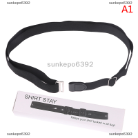 sunkepo6392 1PC เสื้อปรับได้ Stay Belt Wrinkle-proof Holder สายรัดล็อคกันลื่น