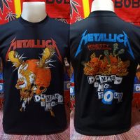 เสื้อวง METALLICA วงร็อค ไม่มีตะเข็บข้าง คอฟิต ป้ายUS เสื้อวินเทจ เสื้อผู้ชาย เสื้อทัวร์ วงร็อคต่างประเทศ