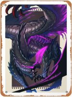 Gore Magala ภาพพิมพ์ศิลปะวินเทจป้ายฝับดีบุกคาเฟ่โปสเตอร์โลหะเครื่องตกแต่งฝาผนังขนาด12X8นิ้ว