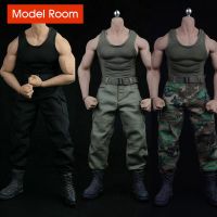 XM01 1/6 Muscle Male Vest Camo Pants Belt Shoes Sets Soldier Tactical Clothes Model Fit 12 PH TBL M34 Action Figure Body Doll