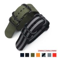 yiqtft 20mm 22mm 24mm Nylon Watch band strap zulu strap Heavy duty nylon straps watch strap ring buckle for Samsung s3 Watchband