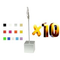 Lot 10pcs Cube Stand Photo Holders Memo Note Clips Table Wedding Place Card Clamp Wholesale Personalized Giveaway Gift Clips Pins Tacks