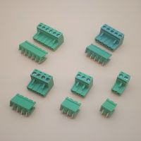 10ชุด5.08มม. แผงวงจร Pcb ขั้วต่อแผงขั้วต่อเสียบได้2/3/4/5/6/7/8P Kf2edgk เข็มแบบโค้ง