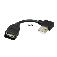 10cm 20cm 40cm USB2.0 Cable USB Male to female extension cable 90 Degree angled