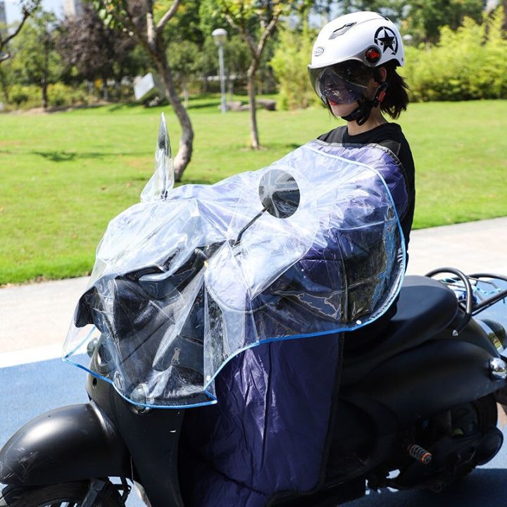 electric-vehicle-rainproof-front-rain-cover-universal-takeaway-electric-bike-hood-motorcycle-hood-anti-rain-motorcycle-accessori-covers