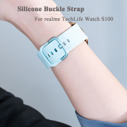 Dây đeo silicon cho đồng hồ Realme TechLife S100 Vòng đeo tay thể thao Dây