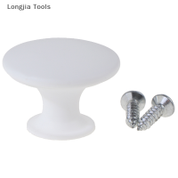 Longjia Tools ที่จับเดียวดึงลูกบิดตู้ลิ้นชักจับสกรูพลาสติกพื้นฐานลิ้นชักกลม