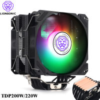 6ท่อความร้อน CPU Cooler PWM 4 Pin 120มม. ARGB PC พัดลม In LGA 1700 1200 1150 1155 1356 2011 AMD AM4 CPU พัดลมระบายความร้อน