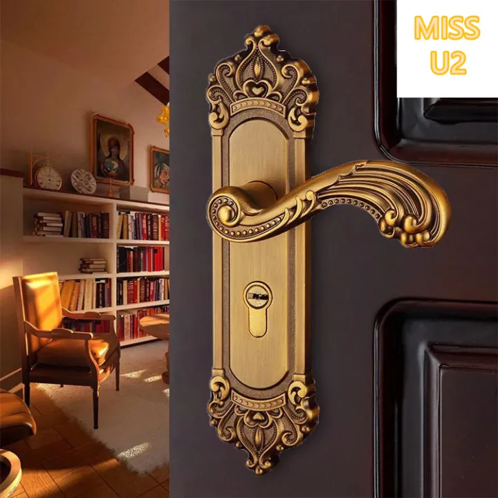 2022 European style Full solid handle Quiet Security Entrance Lever