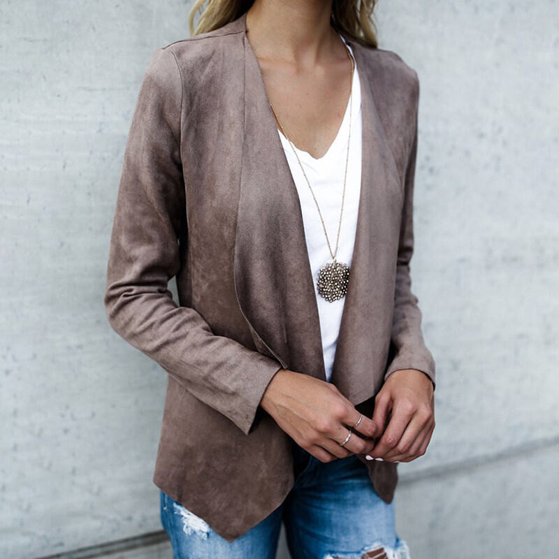 New Fashion Women Ladies Casual Long Sleeve Waterfall Cardigans Top 