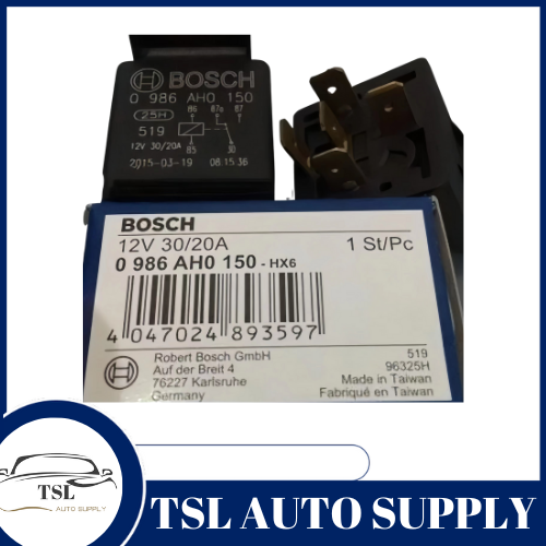 BOSCH 5PIN RELAY 12V 20A ( 0332019150 ) | Lazada