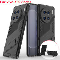 เคสโทรศัพท์เกราะระดับทหารสำหรับ Vivo X90 Pro Plus X90Pro X90Pro + 5G เคสสำหรับ Vivo V27 V27E V27Pro V29 V29Pro V25 V25E PRo Y36 Y27 4G 5G ฝาหลังแบบแข็งเพื่อป้องกันเลนส์กล้องถ่ายรูปให้มองไม่เห็นตัวยึดตัวจับ