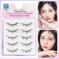 AIMEEORAN พร้อมส่ง ขนตาปลอมแบบเซท แบบช่อขนตา นิ่ม ขนตาธรรมชาติ ขนตาปลอมสไตล์ธรรมชาติ Little devil ขนตาปลอม 3D