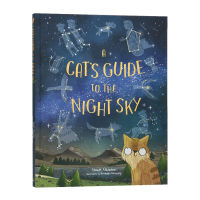 A cats guide to the night sky stars hardcover English childrens English popular science picture book original book