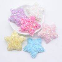 12Pcs 48mm Padded Bling Sequins Star Applique for DIY Headwear Hair Clips Band Accessories Clothes Hat Sewing Supplies Sewing Machine Parts  Accessori