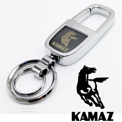 [HOT CPPPPZLQHEN 561] FLYJ พวงกุญแจโลหะคุณภาพดีสำหรับ KAMAZ รถบรรทุก TYPHOON Key Chain KAMAZ3 Key Ring 5320 54907 5490 6460 A2