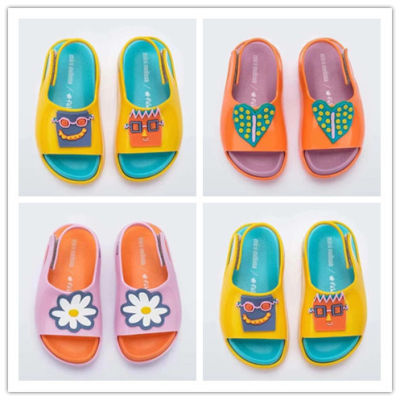 【Ready Stock】NewMelissaˉChildrens sandals and slippers, boys cute beach jelly shoes with soft soles