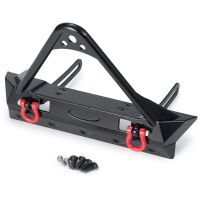 Metal Front Bumper with Tow Hook for Axial SCX10 SCX10 II 90046 Traxxas TRX4 1/10 RC Crawler Car Upgrade Parts