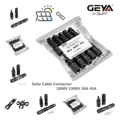 GEYA 5Pairs Solar DC Connector 30A 45A 1000V 1500V Male Female Solar Panel Wire Connector Plug Suitable Cable 2.5/4/6.0mm2
