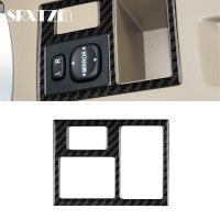 、‘】【’ For Toyota RAV4 2006-2012 Rearview Mirror Switch Button Adjust Cover Trim Interior Car Styling Carbon Fiber Decor Frame