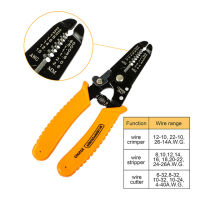NINDEJINสายไฟฟ้าคีมปลอกสาย6 7นิ้วลวดเครื่องมือยึดMutifunctionalตัดลวดทองแดงลวดDecrustationคีม
